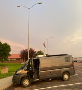 Rest stop near the Missouri River